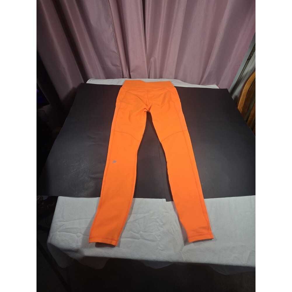 NWT- Fabletics Define PowerHold® High-Waisted 7/8 Legging Passion Orange-Size M - Picture 4 of 16